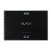 Альбом для рисования BLACK, А4, 20 л., 120 г/м2, на пружине, черный, KIDS Line (ZB.1440-01)