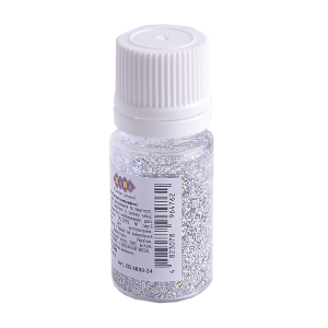 Блискітки (Глітер) ГОЛОГРАФІЧНИЙ Срібло 5г, KIDS Line (ZB.6800-24)