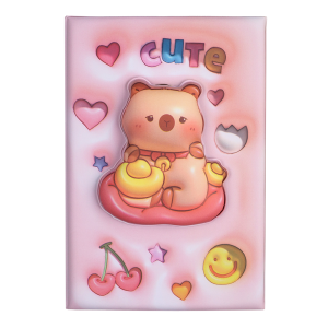 Блокнот 3D CAPYBARA 2, 145 х 210 мм, 80 арк., клітинка, Soft PU обкладинка, асорті, KIDS Line (ZB.700009)