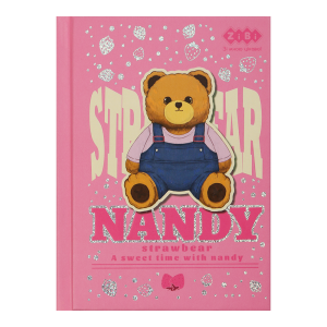 Блокнот BEAR TOY, А6, 64 арк., клітинка, тв. обл., мат. ламін.+лак, ,рожевий, KIDS Line (ZB.12721-10)