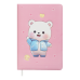 Блокнот BEAR, 155 х 108 мм, 80 арк., лінія, Soft PU обкладинка, рожевий, KIDS Line (ZB.12952)