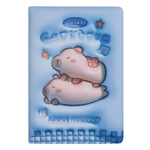 Блокнот CAPYBARA, 145 х 210 мм, 80 л., клетка, Soft PU обложка, ассорти, KIDS Line (ZB.700001)