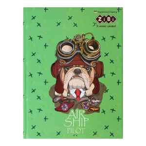 Блокнот PATRIOT "ANIMALS", А-5, 64л., кл., тв. обл., мат. лам.+лак, KIDS Line, зеленый (ZB.12752-04)