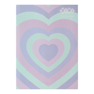 Блокнот PATTERN, А-5, 64 арк., кліт., ітгр. обкл., мат. лам.+Уфлак, KIDS Line, рожевий (ZB.12767-10)