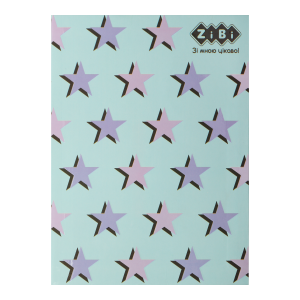 Блокнот PATTERN, А-5, 64 арк., кліт., ітгр. обкл., мат. лам.+Уфлак, KIDS Line, синій (ZB.12767-02)