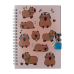 Блокнот на пружині збоку із замком CAPYBARA, 130х180 мм, 48 арк., клітинка, асорті, KIDS Line (ZB.700004)