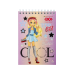 Блокнот на пружині зверху TOP GIRL, А6, 40 арк., карт.обкл., KIDS Line (ZB.12151)