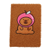 Блокнот плюшевий CAPYBARA 10, А5, 80 арк., клітинка, асорті, KIDS Line (ZB.700024)