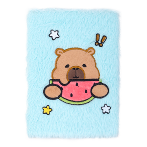 Блокнот плюшевий CAPYBARA 12, А5, 80 арк., клітинка, асорті, KIDS Line (ZB.700033)