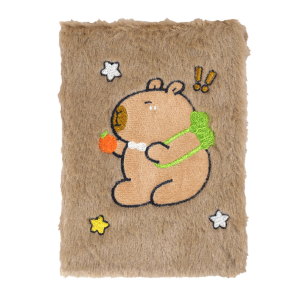 Блокнот плюшевий CAPYBARA 13, А5, 80 арк., клітинка, асорті, KIDS Line (ZB.700034)