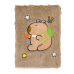 Блокнот плюшевий CAPYBARA 13, А5, 80 арк., клітинка, асорті, KIDS Line (ZB.700034)