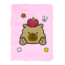 Блокнот плюшевий CAPYBARA 15, А5, 80 арк., клітинка, асорті, KIDS Line (ZB.700036)