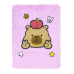 Блокнот плюшевий CAPYBARA 15, А5, 80 арк., клітинка, асорті, KIDS Line (ZB.700036)