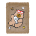 Блокнот плюшевий CAPYBARA 16, А5, 80 арк., клітинка, асорті, KIDS Line (ZB.700037)