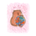 Блокнот плюшевий CAPYBARA 16, А5, 80 арк., клітинка, асорті, KIDS Line (ZB.700037)
