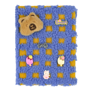 Блокнот плюшевий CAPYBARA 19, А5, 80 арк., клітинка, асорті, KIDS Line (ZB.700040)