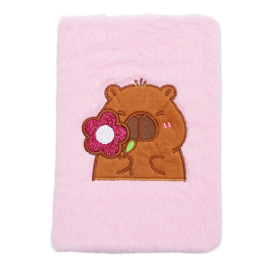 Блокнот плюшевий CAPYBARA 2, А5, 80 арк., клітинка, асорті, KIDS Line (ZB.700016)