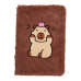 Блокнот плюшевий CAPYBARA 2, А5, 80 арк., клітинка, асорті, KIDS Line (ZB.700016)