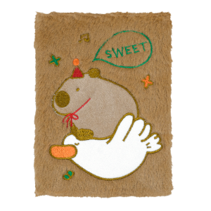 Блокнот плюшевий CAPYBARA 23, А5, 80 арк., клітинка, асорті, KIDS Line (ZB.700044)