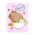 Блокнот плюшевий CAPYBARA 23, А5, 80 арк., клітинка, асорті, KIDS Line (ZB.700044)