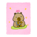 Блокнот плюшевий CAPYBARA 24, А5, 80 арк., клітинка, асорті, KIDS Line (ZB.700045)