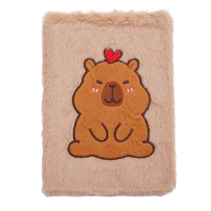 Блокнот плюшевий CAPYBARA 3, А5, 80 арк., клітинка, асорті, KIDS Line (ZB.700017)
