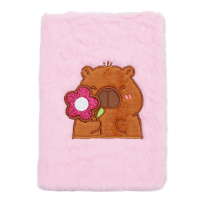 Блокнот плюшевий CAPYBARA 4, А5, 80 арк., клітинка, асорті, KIDS Line (ZB.700018)