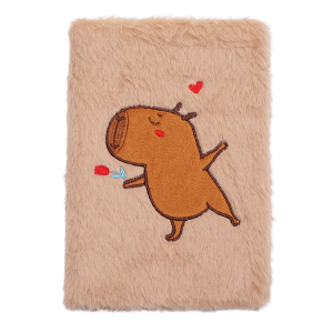 Блокнот плюшевий CAPYBARA 8, А5, 80 арк., клітинка, асорті, KIDS Line (ZB.700022)