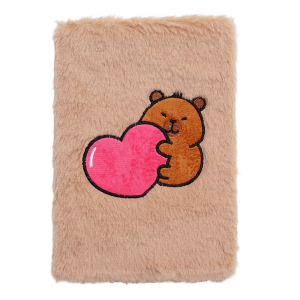 Блокнот плюшевий CAPYBARA 9, А5, 80 арк., клітинка, асорті, KIDS Line (ZB.700023)