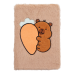 Блокнот плюшевий CAPYBARA 9, А5, 80 арк., клітинка, асорті, KIDS Line (ZB.700023)