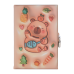 Блокнот із замком CAPYBARA, 145 х 210 мм, 80 арк., клітинка, Soft PU обкладинка, асорті, KIDS Line (ZB.700002)