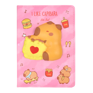 Блокнот зі сквішем CAPYBARA, А5, 80 арк., клітинка, асорті, KIDS Line (ZB.700030)