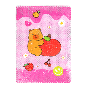 Блокнот текстильний CAPYBARA, А5, 80 арк., клітинка, асорті, KIDS Line (ZB.700029)