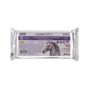 Глина самозастигаюча CLASSIC, 1 кг, біла (ZB.6294)