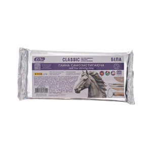 Глина самозастигаюча CLASSIC, 500 г, біла (ZB.6291)