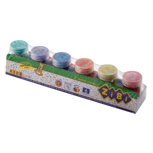 Гуашь 6 цветов х 20 мл, GLITTER, KIDS Line (ZB.6691)
