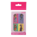 Закладки пластикові SUPER GIRL, з клейким шаром, 40x25 мм, 4 диз. по 20 арк. (ZB.15300)