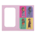 Закладки пластикові SUPER GIRL, з клейким шаром, 40x25 мм, 4 диз. по 20 арк. (ZB.15300)