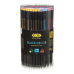 Карандаш графитовый HB, BLACK DECOR, пластиковий, триграний, с ластиком, туба - 144 шт (ZB.2321)
