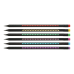 Карандаш графитовый HB, BLACK DECOR, пластиковий, триграний, с ластиком, туба - 144 шт (ZB.2321)
