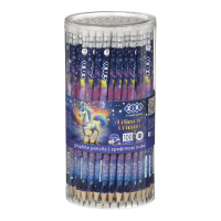 Олівець графітовий HB, UNICORN, з гумкою, туба - 100 шт (ZB.2326)