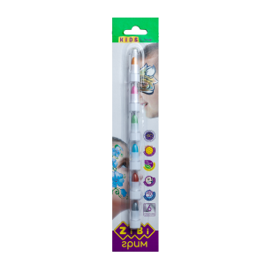 Олівці для гриму обличчя та тіла, 6 кольорів металік, KIDS Line (ZB.6572)