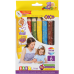 Карандаши цветные "3 в 1" mini SUPER JUMBO с точилкой, 6 цв., BABY Line (ZB.2453)