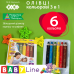 Карандаши цветные "3 в 1" mini SUPER JUMBO с точилкой, 6 цв., BABY Line (ZB.2453)