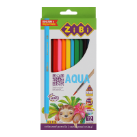 Олівці кольорові акварельні AQUA, 12 шт., KIDS LINE (ZB.2475)