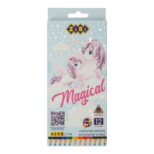Карандаши цветные, 12кол., МАГИЯ, KIDS Line (ZB.2448)