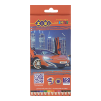 Олівці кольорові, 12кол., МАШИНКА, шестигранний, SMART Line (ZB.2446)