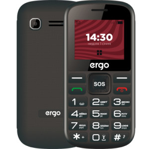 Мобільний телефон Ergo R202 Black (R202 Black)
