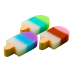 Гумка прямокутна ICE CREAM, 26х57х13мм, KIDS Line (ZB.5423)