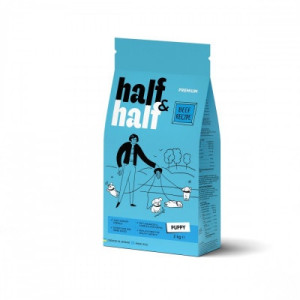 Сухий корм для собак Half&amp;Half для цуценят усіх порід з яловичиною 2 кг (4820261920703)